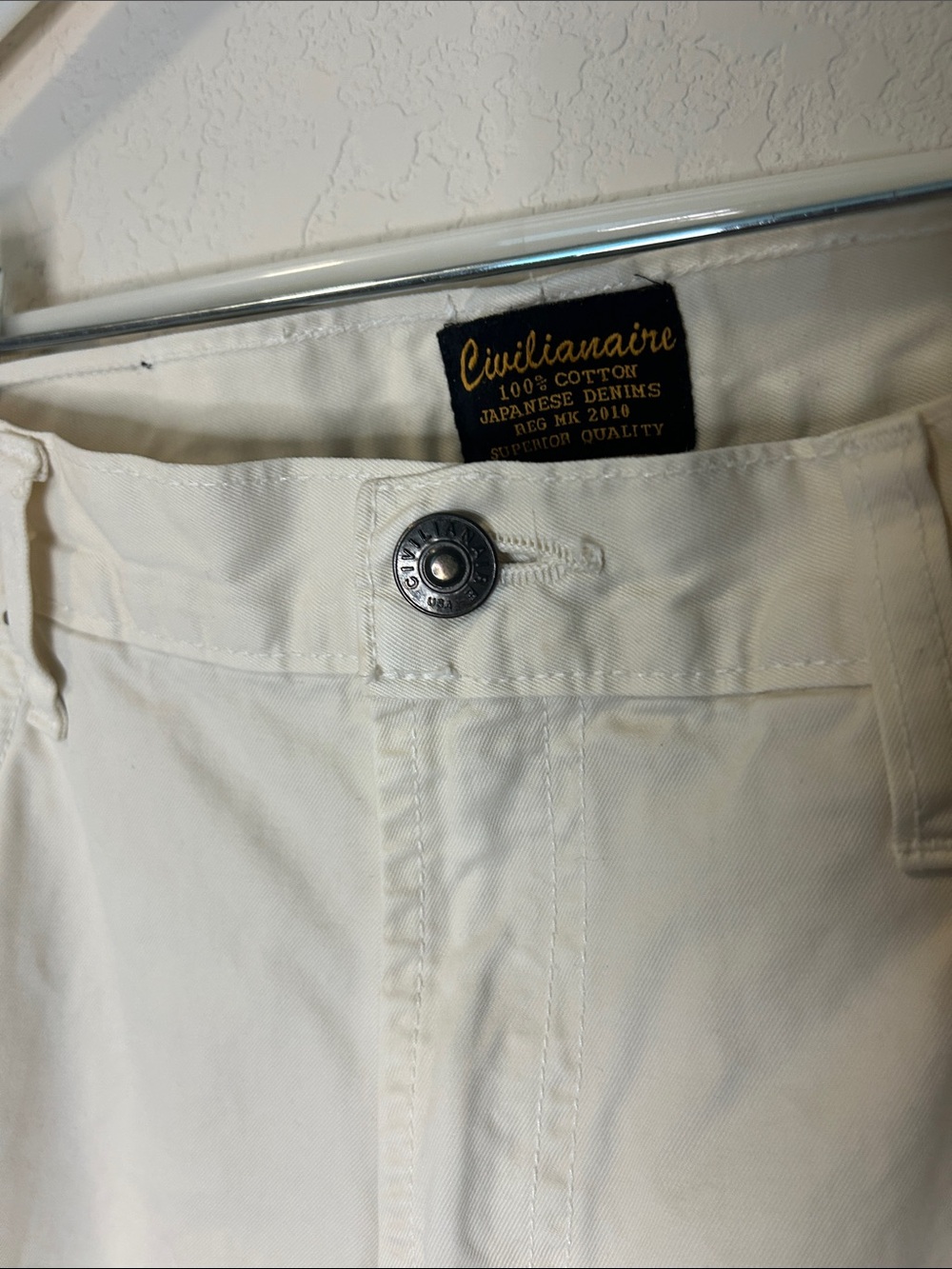 Civilianaire Men's selvage denim Chinos 34 x 32 SLIM